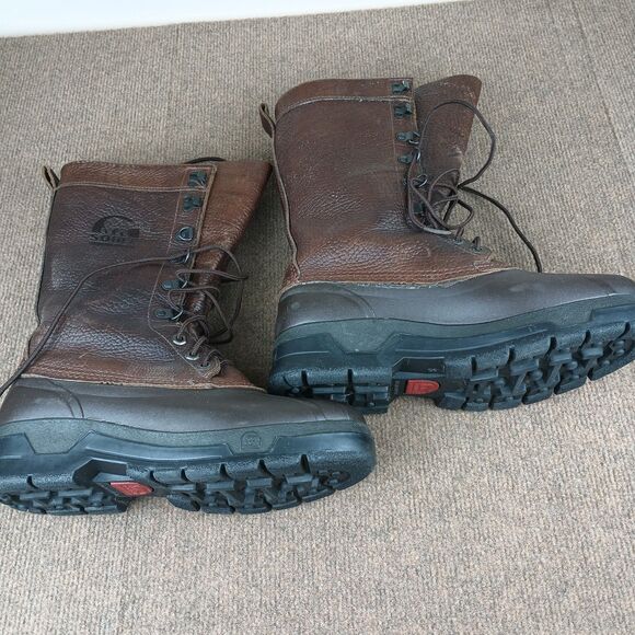 VTG Sorel Pathfinder Kaufman Made in Canada Men\'s Boots 8 Brown Felt Lined main image 10
